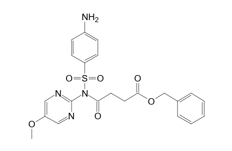 N-(5-methoxy-2-pyrimidinyl)-N-sulfanilylsuccinamic acid, benzyl ester