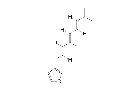 (2'E,4'E,6'E)-3-(4',8'-DIMETHYLNONA-2',4',6'-TRIENYL)-FURAN;DEHYDRODENDROLASIN