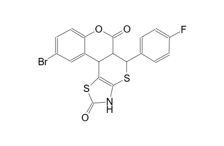 10-bromo-5-(4-fluorophenyl)-3,5,5a,11b-tetrahydro-2H,6H-chromeno[4',3':4,5]thiino[2,3-d][1,3]thiazole-2,6-dione