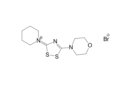 1-(5-morpholino-3H-1,2,4-dithiazol-3-ylidene)piperidinium bromide