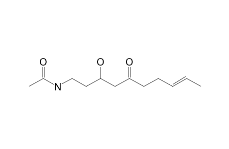 N-[(E)-3-hydroxy-5-keto-dec-8-enyl]acetamide