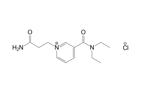 1-(2-carbamoylethyl)-3-(diethylcarbamoyl)pyridinium chloride