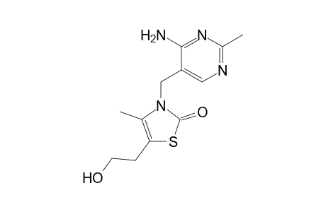 2(3H)-Thiazolone, 3-[(4-amino-2-methyl-5-pyrimidinyl)methyl]-5-(2-hydroxyethyl)-4-methyl-