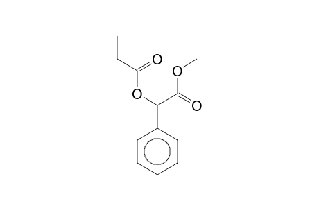 2-Methoxy-2-oxo-1-phenylethyl propionate