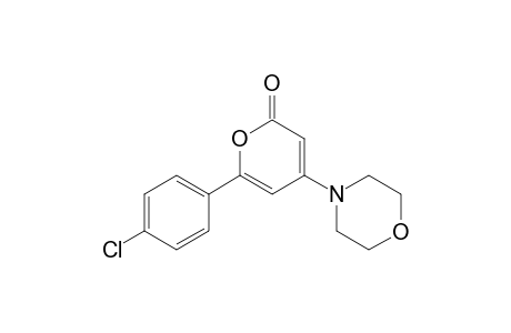 6-(4-chlorophenyl)-4-(4-morpholinyl)-2-pyranone