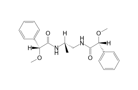 (R',R',S)-1,2-[N,N'-Bis(.alpha.-methoxy-.alpha.-phenylacetamido)]propane