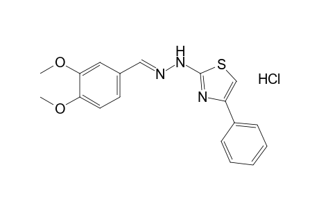 veratraldehyde, (4-phenyl-2-thiazolyl)hydrazone, monohydrochloride