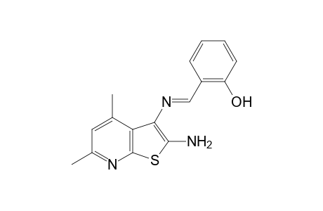 Phenol, 2-[[(2-amino-4,6-dimethylthieno[2,3-b]pyridin-3-yl)imino]methyl]-