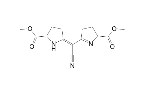 5-[Cyano(5-methoxycarbonylpyrrolidin-2-ylidene)methyl]-3,4-dihydro-2H-pyrrole-2-carboxylic acid, methyl ester