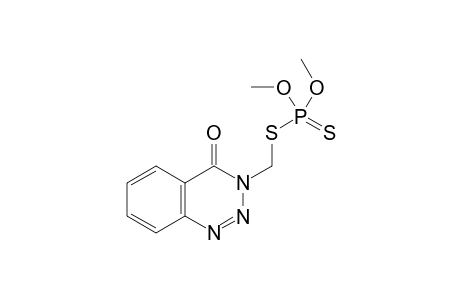 phosphorodithioic acid, O,O-dimethyl ester, S-ester with S-(mercaptomethyl)-1,2,3-benzotriazin-4(3H)-one