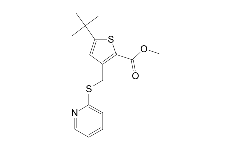 5-tert-butyl-3-{[(2-pyridyl)thio]methyl}-2-thiophenecarboxylic acid, methyl ester