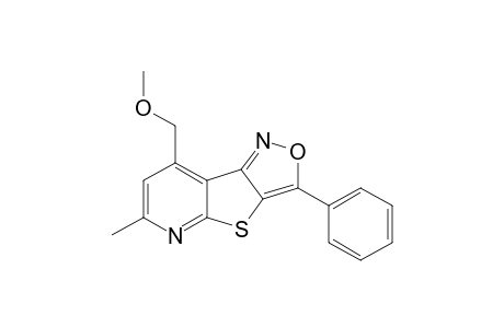 Methyl (6-methyl-3-phenylisoxazolo[3',4':4,5]thieno[2,3-b]pyridin-8-yl)methyl ether