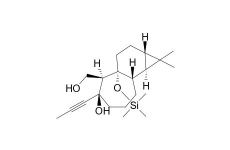 (6aR)-5-Hydroxy-6-hydroxymethyl-6a-trimethylsiloxy-1,1-dimethyl-5-(propynyl)-5H-cyclopropa[3,4]cyclohexa[1,2-a]cyclohepane