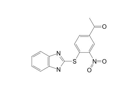 1-Ethanone, 1-[4-(1H-1,3-benzimidazol-2-ylthio)-3-nitrophenyl]-