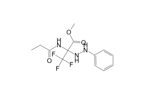 3,3,3-Trifluoro-2-(N'-phenyl-hydrazino)-2-propionylamino-propionic acid methyl ester