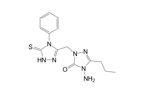 1-(4-phenyl-5-thioxo-[1,2,4]triazol-3-yl)methyl-4-amino-3-propyl-5-oxo-4,5-dihydro-[1,2,4]triazole
