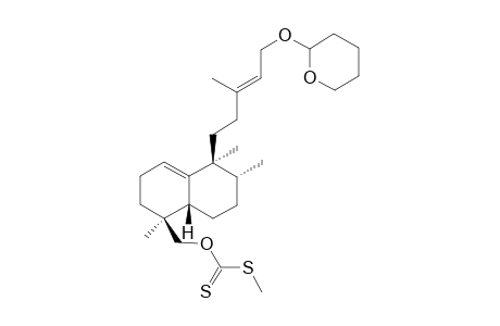 Methyl 15-tetrahydropyranyloxy-ent-halima-1(10),13E-dien-18-xantogenate