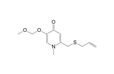 2-(allylsulfanylmethyl)-5-(methoxymethoxy)-1-methyl-pyridin-4-one