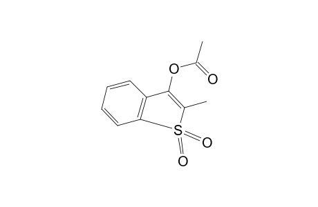 2-methylbenzo[b]thiophene-3-ol, acetate, 1,1-dioxide