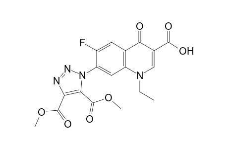 7-(4,5-dicarbomethoxytriazol-1-yl)-1-ethyl-6-fluoro-4-keto-quinoline-3-carboxylic acid