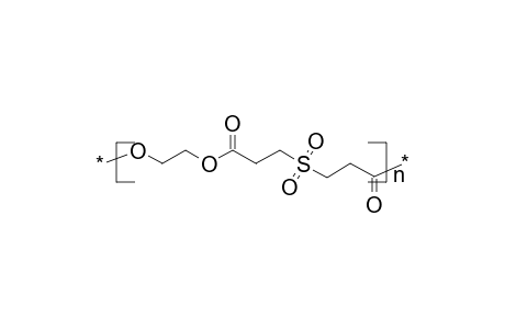 Poly(oxyethyleneoxycarbonylethylenesulfonylpropionyl)