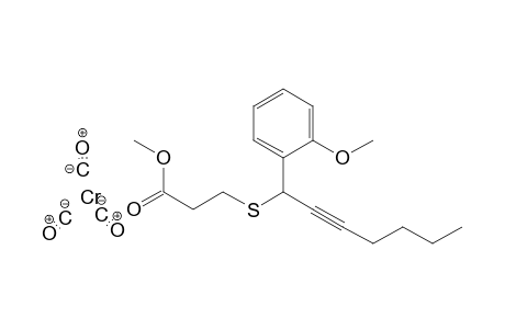 Tricarbonyl-{1-[1'-(2"-<methoxycarbonyl>ethylthio)-2'-heptyn-1'-yl]-2-methoxyphenyl}-chromium