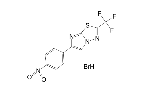 6-(p-nitrophenyl)-2-(trifluoromethyl)imidazo[2,1-b]-1,3,4-thiadiazole, monohydrobromide