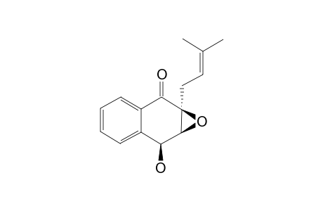 AVICENNONE_C;(1A-S,7-S,7A-S)-7,7A-DIHYDRO-7-HYDROXY-1A-(3-METHYLBUT-2-ENYL)-NAPHTHO-[2.3-B]-OXIREN-2(1A-H)-ONE