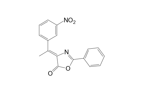 cis-4-(alpha-METHYL-m-NITROBENZYLIDENE)-2-PHENYL-2-OXAZOLIN-5-ONE