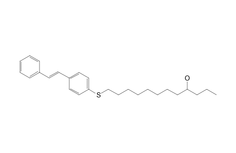 12-[4-[(E)-styryl]phenyl]sulfanyldodecan-4-ol