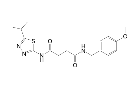 N~1~-(5-isopropyl-1,3,4-thiadiazol-2-yl)-N~4~-(4-methoxybenzyl)succinamide