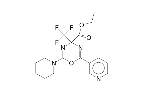 Ethyl 2-piperidino-6-(3-pyridyl)-4-(trifluoromethyl)-4H-1,3,5-oxadiazine-4-carboxylate