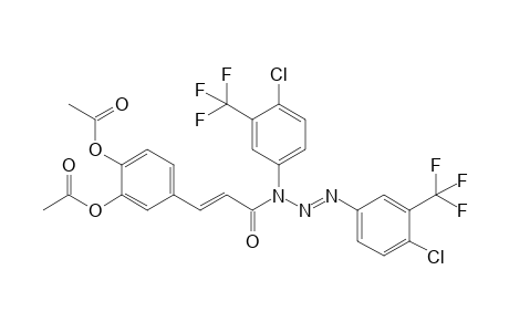 3-[(2E)-3-(3,4-diacetoxyphenyl)prop-2-enoyl]-1,3-bis[4-chloro-3(trifluoromethyl)phenyl]triazene