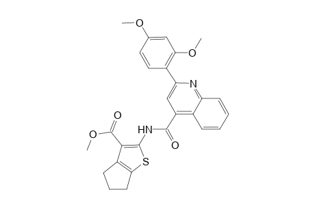 methyl 2-({[2-(2,4-dimethoxyphenyl)-4-quinolinyl]carbonyl}amino)-5,6-dihydro-4H-cyclopenta[b]thiophene-3-carboxylate