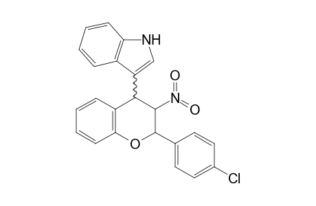 3-[(3S*)-3'-Nitro-2'-(p-chlorophenyl)chroman-4'-yl]-1H-indole