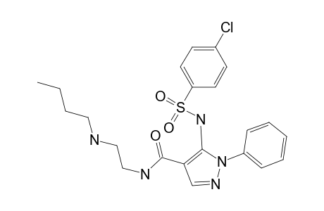 N-(2-butylaminoethyl)-5-(4-chlorophenylsulfonylamino)-1-phenyl-1H-pyrazole-4-carboxamide