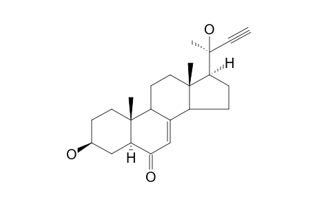 (20R)-3.beta.,20-Dihydroxy-24-norchol-7-en-22-yn-6-one