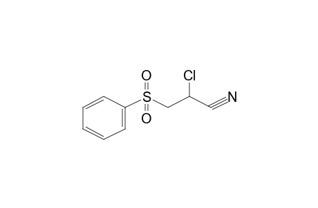 Propanenitrile, 2-chloro-3-(phenylsulfonyl)-