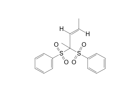 (E)-4,4-bis(phenylsulfonyl)-2-pentene