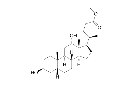 3-BETA,12-ALPHA-DIHYDROXY-5-BETA-CHOLSAEUREMETHYLESTER