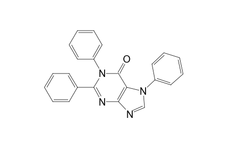 6H-Purin-6-one, 1,7-dihydro-1,2,7-triphenyl-