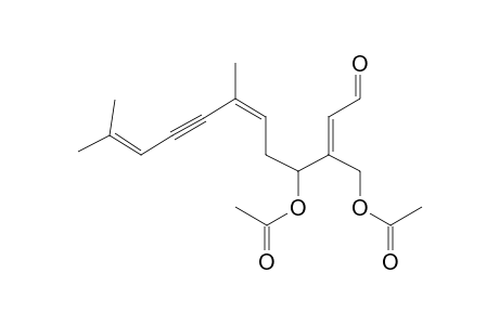 TAXIFOLIAL-A;(5E)-6,10-DIMETHYL-2-[(E)-2-OXOETHYLIDENE]-UNDECA-5,9-DIEN-7-YNE-1,3-DIYL-DIACETATE