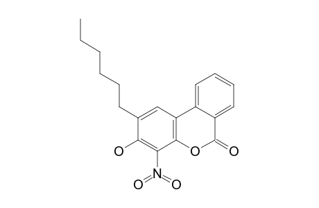 2-HEXYL-3-HYDROXY-4-NITRO-6H-DIBENZO-[B,D]-PYRAN-6-ONE