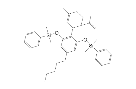 [3-([Dimethyl(phenyl)silyl]oxy)-2-(6-isopropenyl-3-methyl-2-cyclohexen-1-yl)-5-pentylphenoxy](dimethyl)phenylsilane