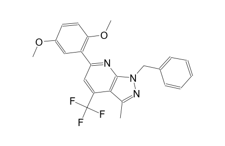 1H-pyrazolo[3,4-b]pyridine, 6-(2,5-dimethoxyphenyl)-3-methyl-1-(phenylmethyl)-4-(trifluoromethyl)-