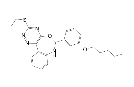3-(ethylsulfanyl)-6-[3-(pentyloxy)phenyl]-6,7-dihydro[1,2,4]triazino[5,6-d][3,1]benzoxazepine