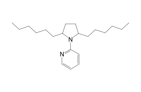 2,5-DIHEXYL-1-(2-PYRIDINYL)-PYRROLIDINE;MAJOR-ISOMER