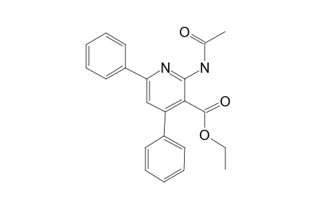 Ethyl 2-amino-4,6-diphenylnicotinate, N-acetyl-