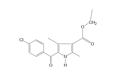 5-(p-chlorobenzoyl)-2,4-dimethylpyrrole-3-carboxylic acid, ethyl ester