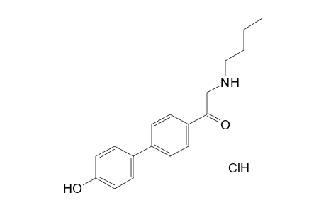 2-(butylamino)-4'-(p-hydroxyphenyl)acetophenone, hydrochloride